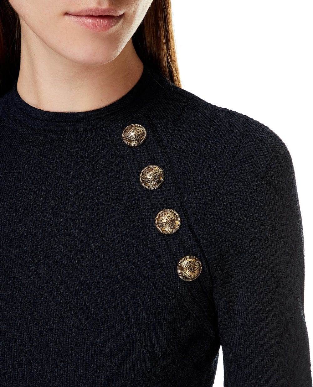 Джемпер Balmain UF13114K110-S, синий цвет • Купить в интернет-магазине Kameron