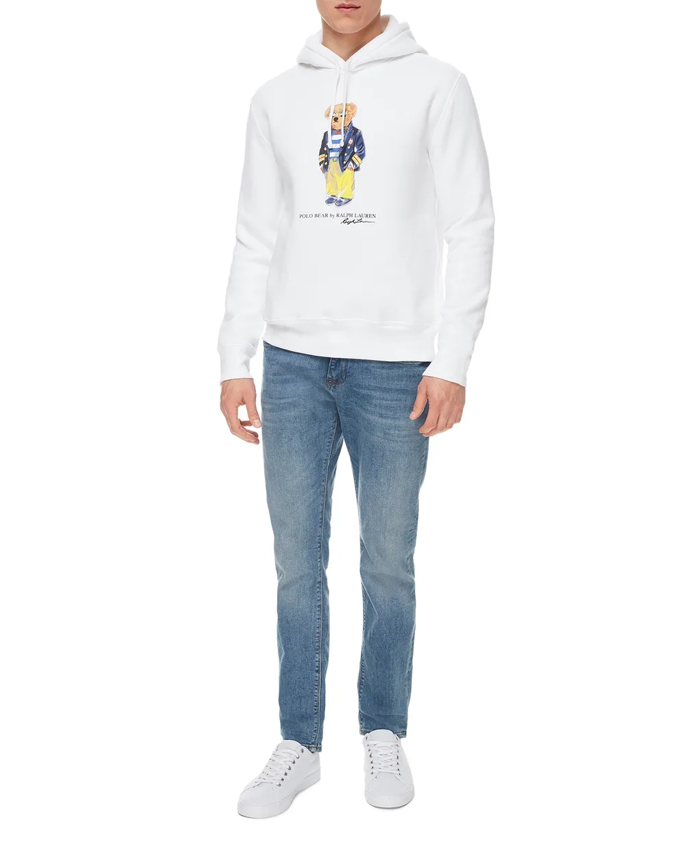 Худи Polo Ralph Lauren 710835785001, белый цвет • Купить в интернет-магазине Kameron