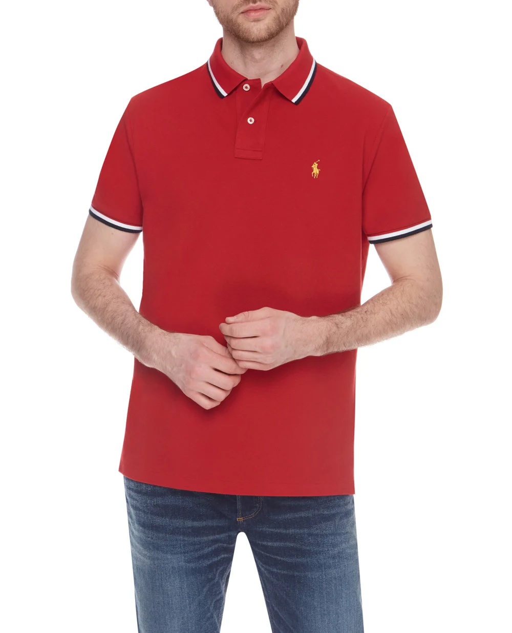 Поло Polo Ralph Lauren 710828369002, красный цвет • Купить в интернет-магазине Kameron