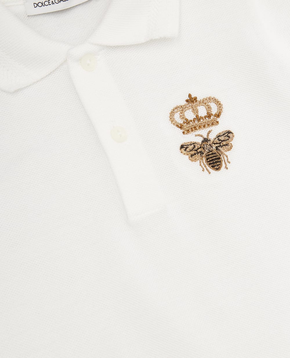 Ромпер Dolce&Gabbana Kids L1JO2H-G7YGM, белый цвет • Купить в интернет-магазине Kameron