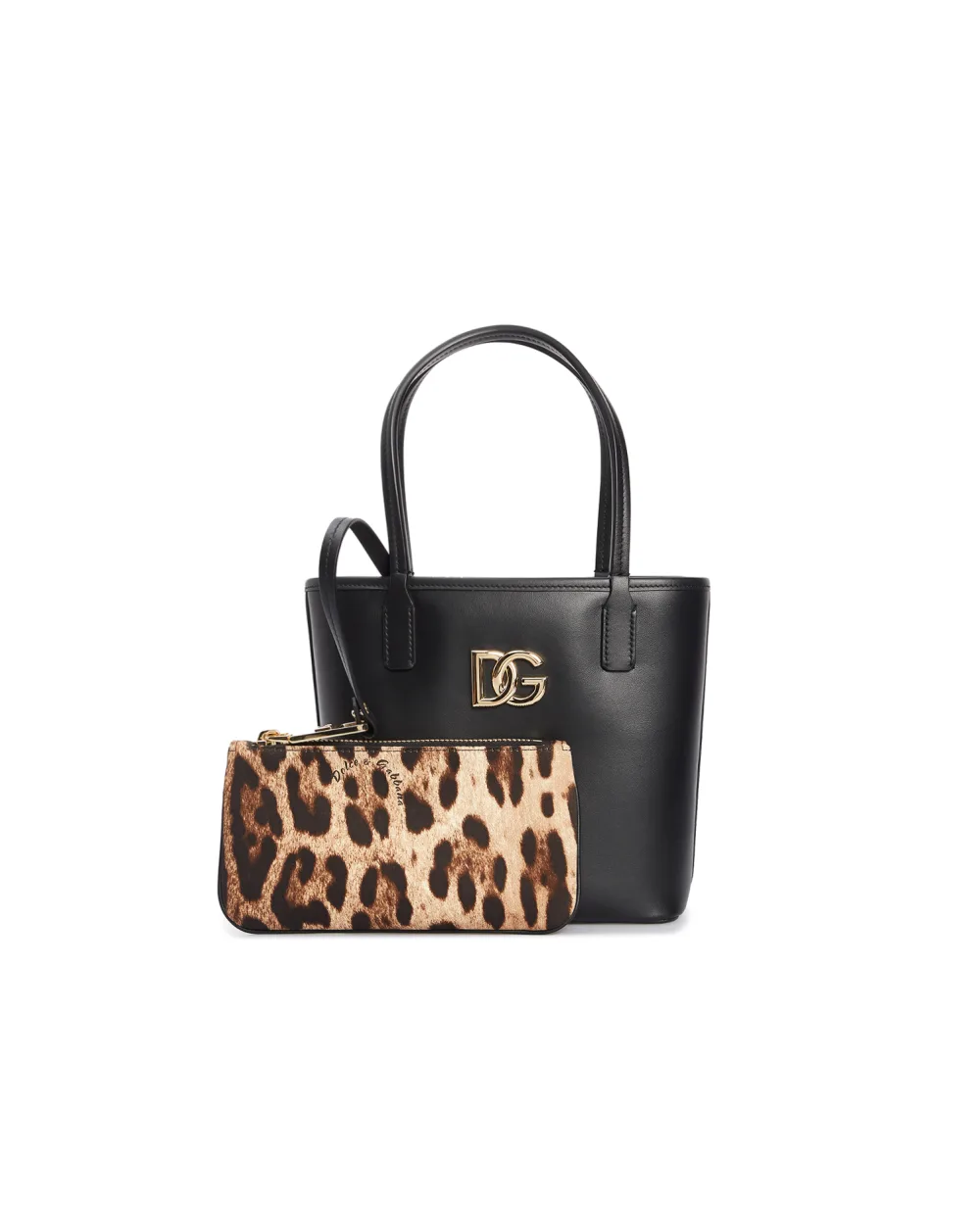 Кожаная сумка Fefè Dolce&Gabbana BB7112-AY854, черный цвет • Купить в интернет-магазине Kameron