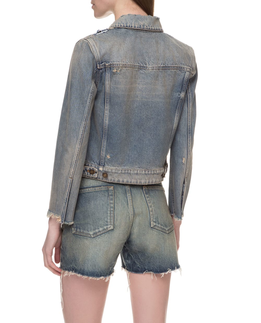Джинсовая куртка Saint Laurent 601602-Y883Y, синий цвет • Купить в интернет-магазине Kameron