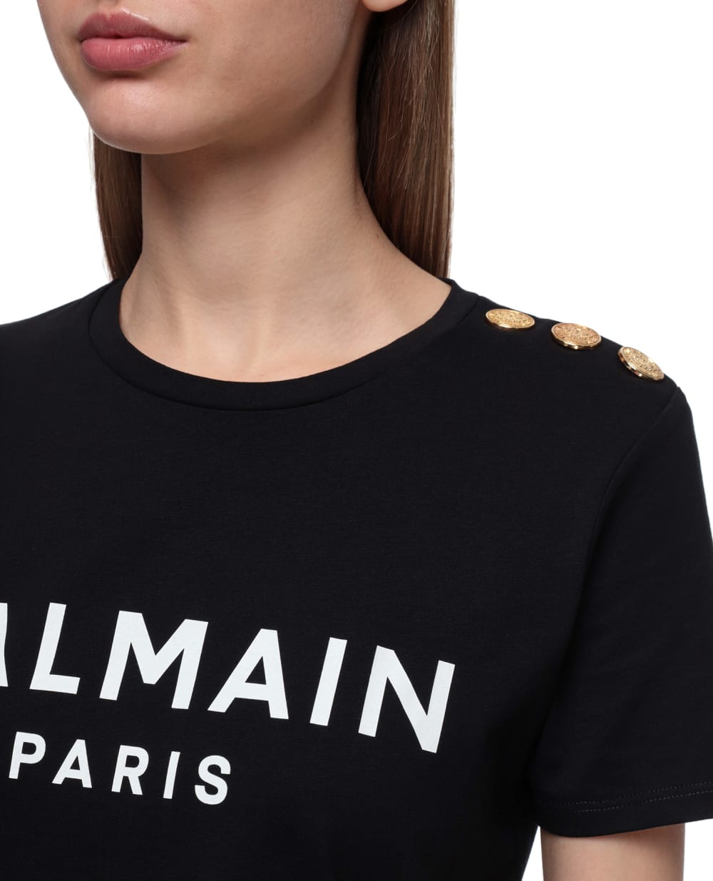 Футболка Balmain VF11350B001, черный цвет • Купить в интернет-магазине Kameron