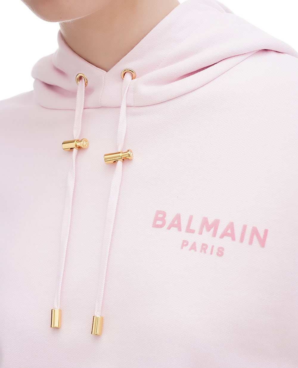 Худи Balmain DF1JP040BB01, розовый цвет • Купить в интернет-магазине Kameron