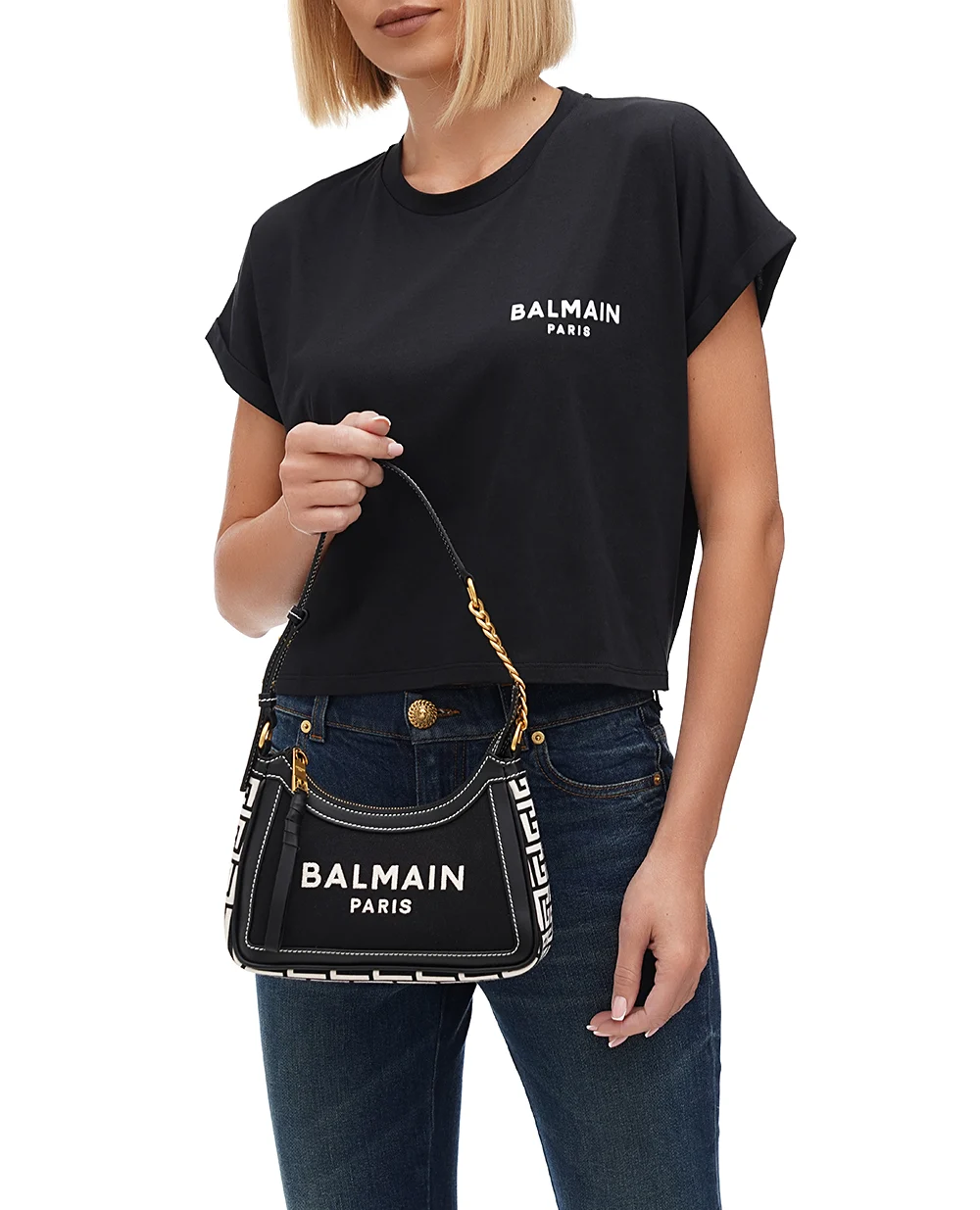 Сумка B-Army Shoulder Balmain BN1BT743TCMS, черный цвет • Купить в интернет-магазине Kameron
