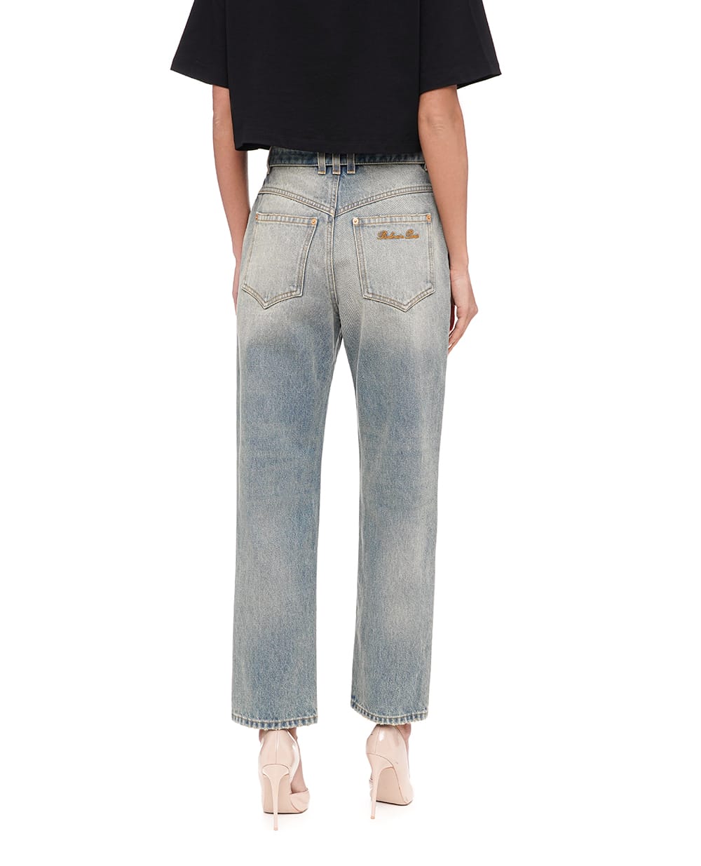 Джинсы Balmain CF1MI026DE04, голубой цвет • Купить в интернет-магазине Kameron