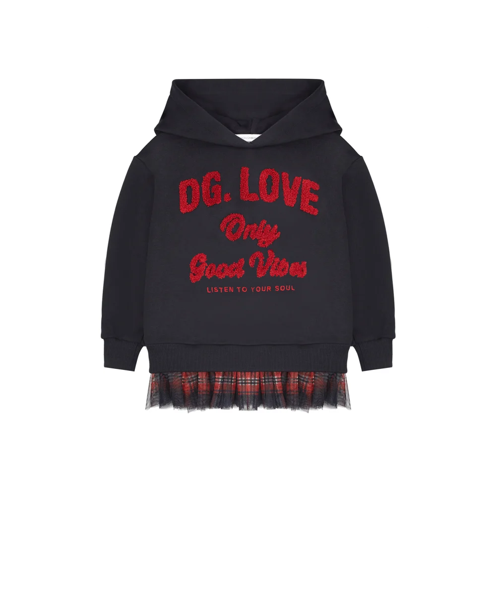 Детское худи Dolce&Gabbana Kids L5JW4X-G7AX6-S, темно-синий цвет • Купить в интернет-магазине Kameron