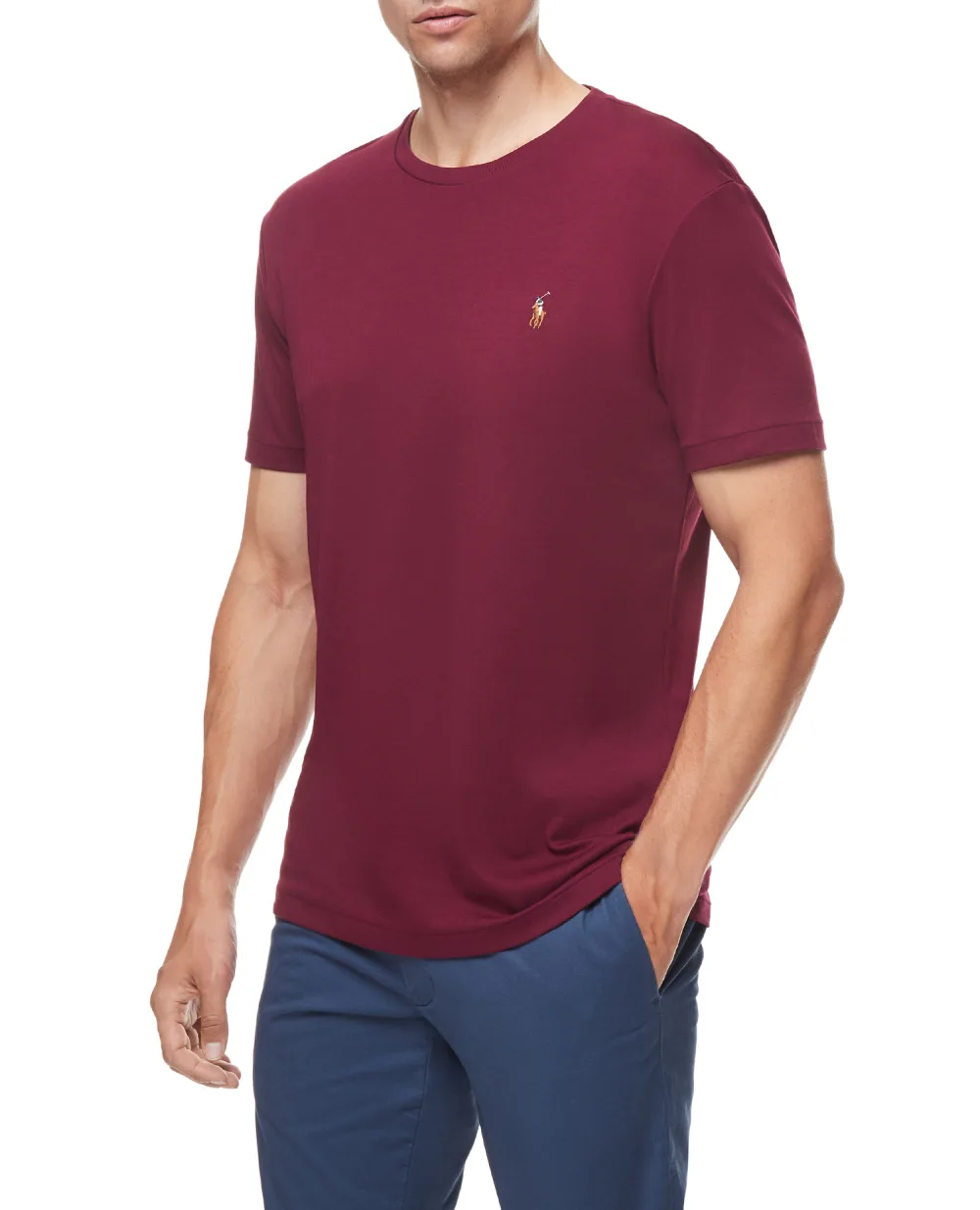 Футболка Polo Ralph Lauren 710740727014, бордовый цвет • Купить в интернет-магазине Kameron
