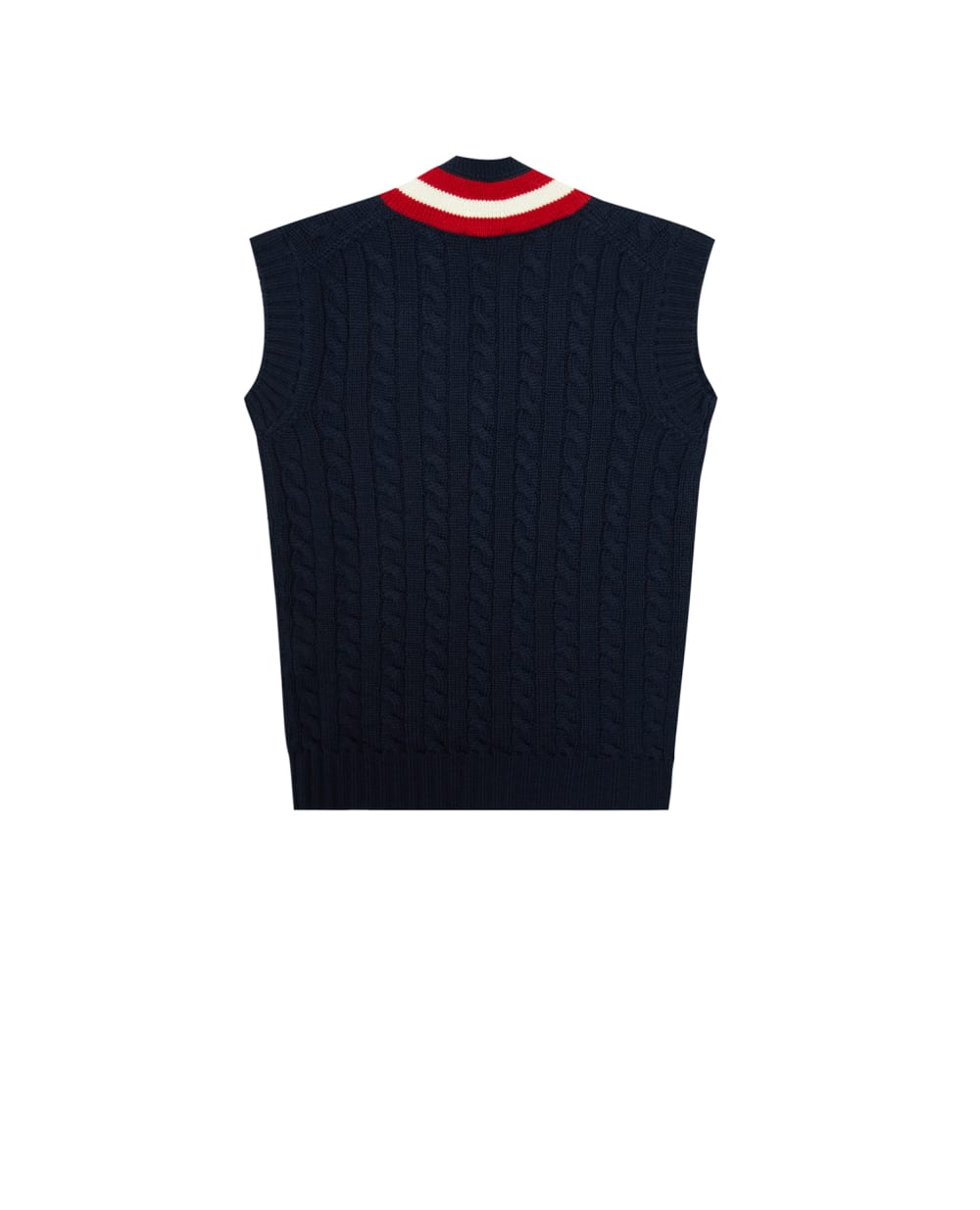 Шерстяной жилет Dolce&Gabbana Kids L4KWA2-JBVD7-S, синий цвет • Купить в интернет-магазине Kameron