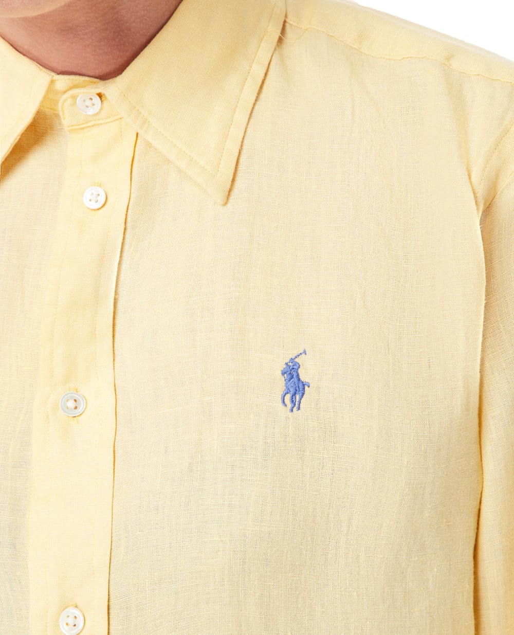 Льняная рубашка Polo Ralph Lauren 211920516004, желтый цвет • Купить в интернет-магазине Kameron