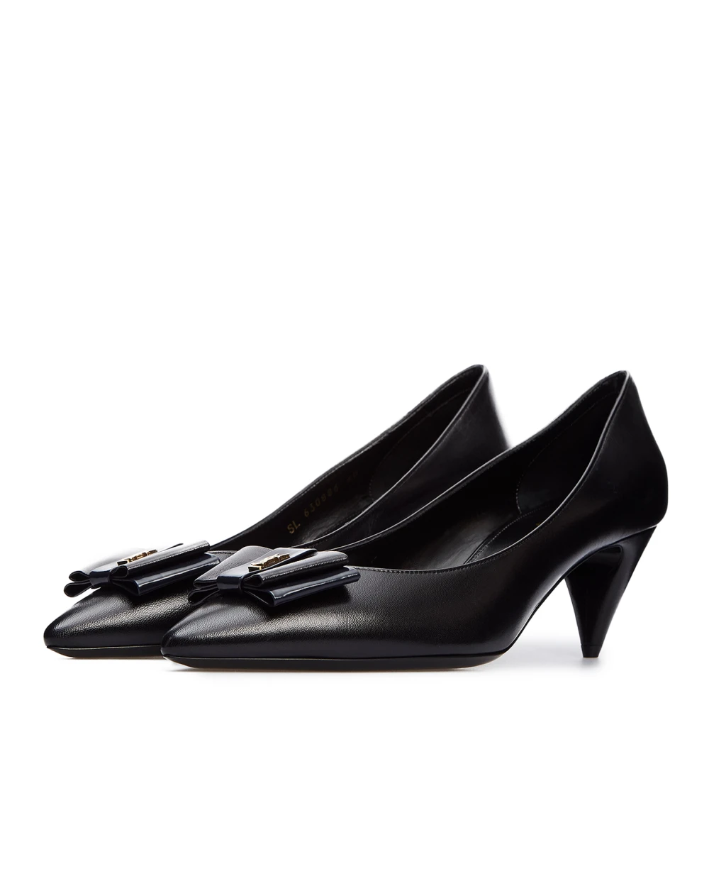 Кожаные лодочки Anais Saint Laurent 630886-1ZJ10, черный цвет • Купить в интернет-магазине Kameron