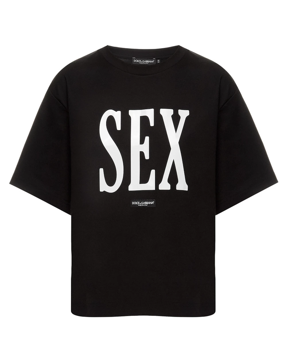 Футболка Dolce&Gabbana F8O49T-G7BUI, черный цвет • Купить в интернет-магазине Kameron