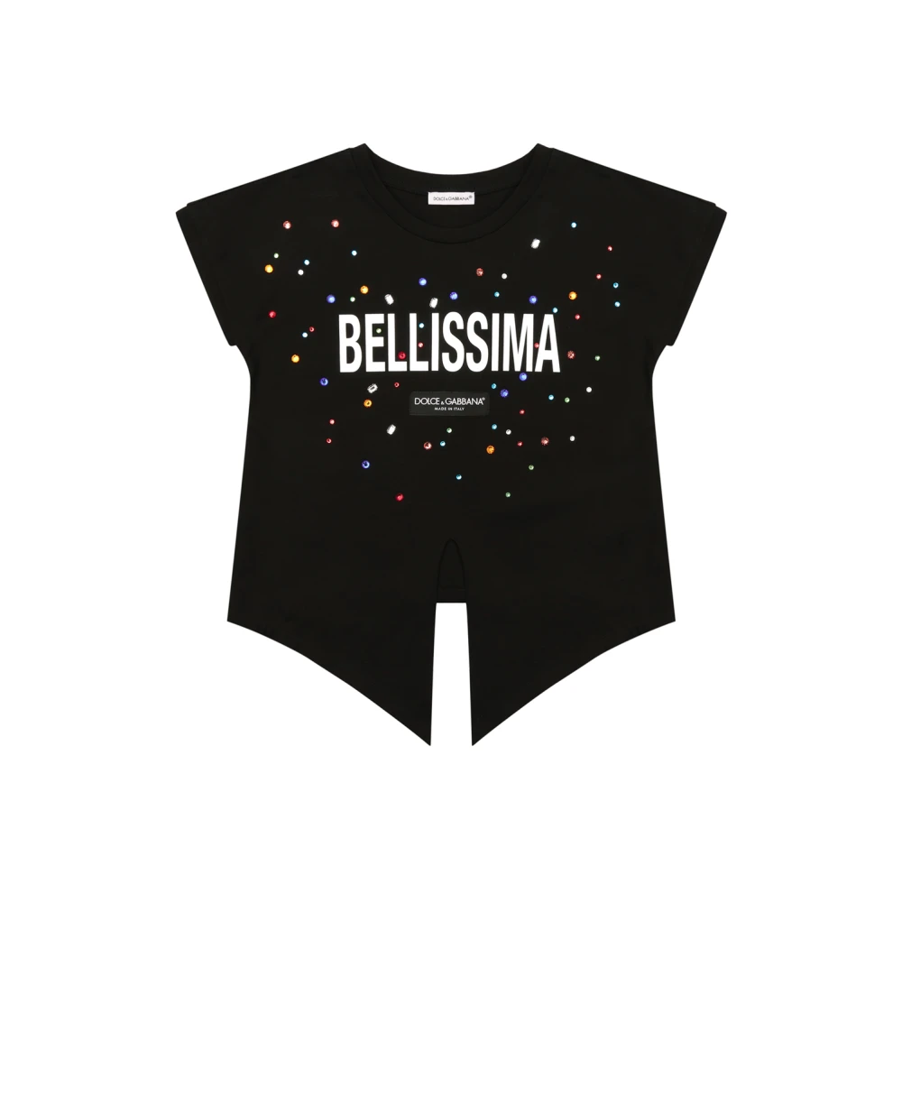 Детская футболка Dolce&Gabbana Kids L5JTIE-G7B4M-S, черный цвет • Купить в интернет-магазине Kameron
