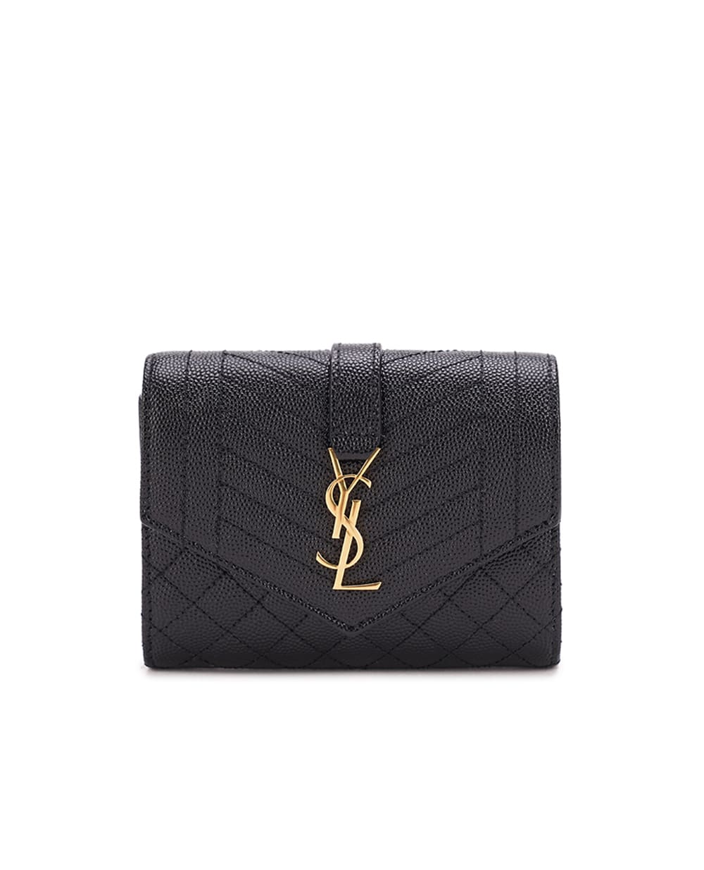 Кошелек Saint Laurent 651028-BOW91, черный цвет • Купить в интернет-магазине Kameron