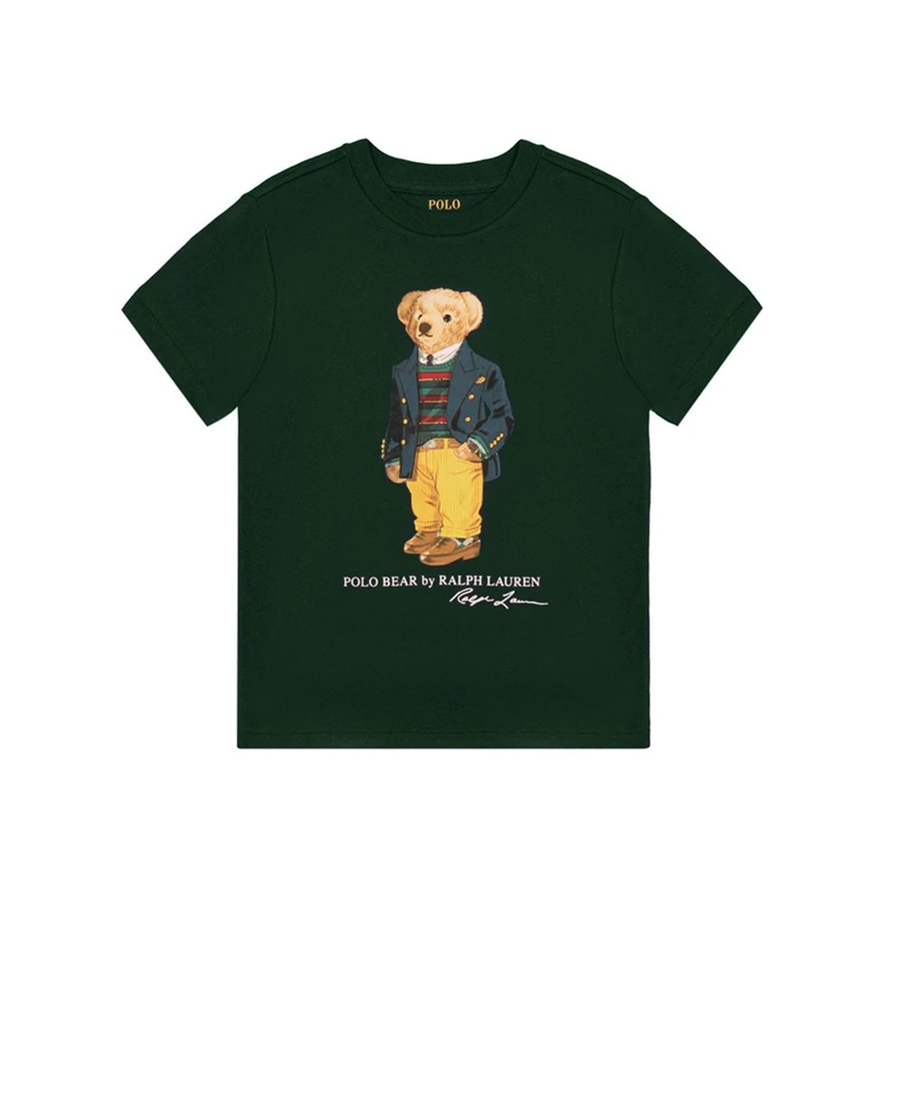 Детская футболка Polo Ralph Lauren Kids 322853828006, зеленый цвет • Купить в интернет-магазине Kameron