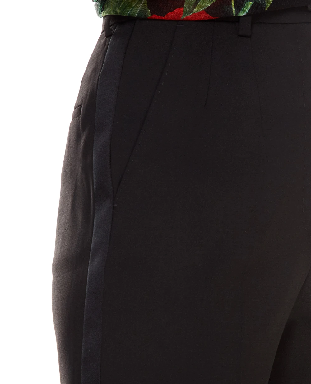 Шерстяные брюки Dolce&Gabbana FTB72T-FUBAJ, черный цвет • Купить в интернет-магазине Kameron