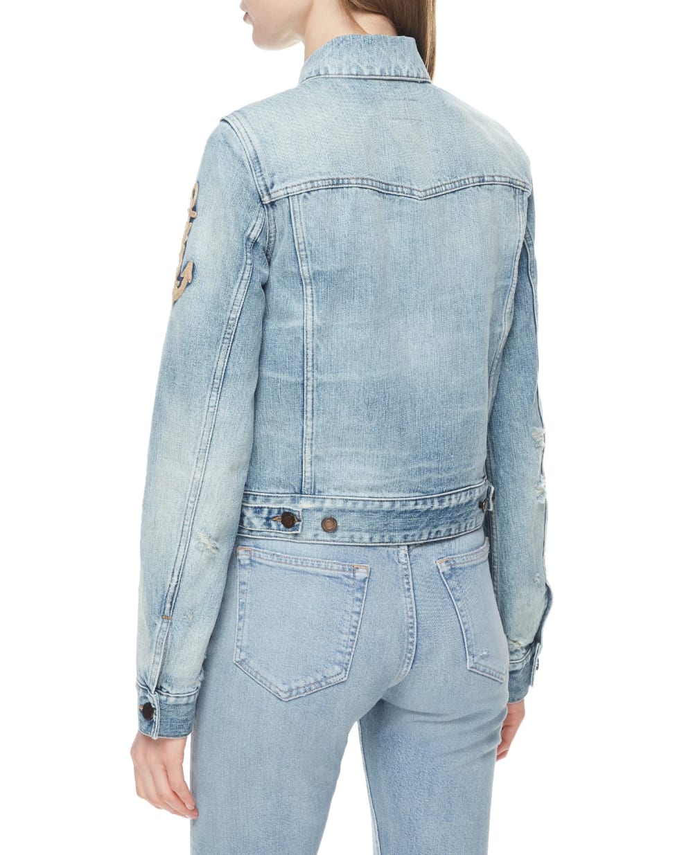 Джинсовая куртка Saint Laurent 653464-Y864L, голубой цвет • Купить в интернет-магазине Kameron