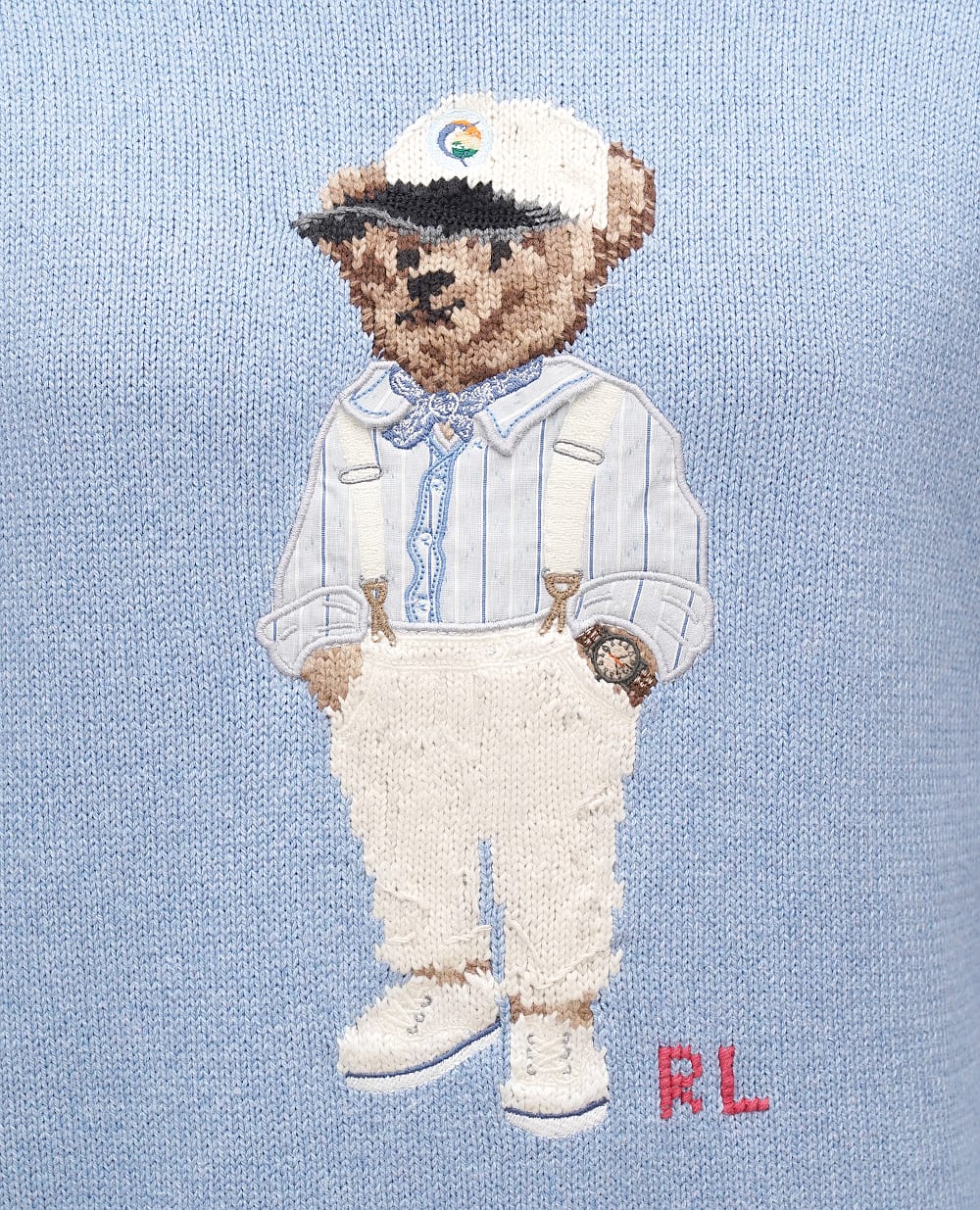 Свитер Polo Bear Polo Ralph Lauren 710941059001, голубой цвет • Купить в интернет-магазине Kameron