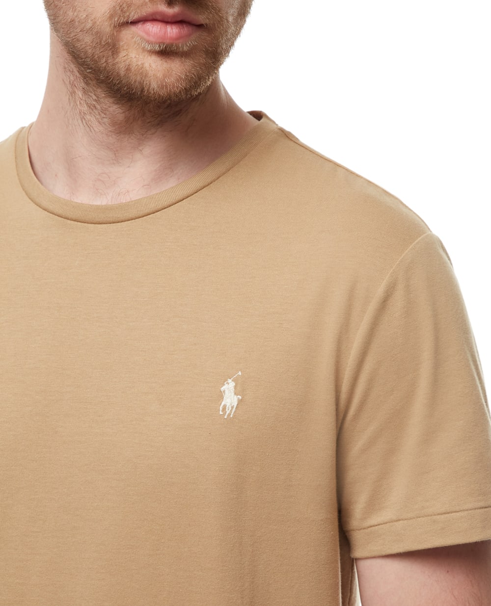 Футболка Polo Ralph Lauren 710671438279, бежевый цвет • Купить в интернет-магазине Kameron