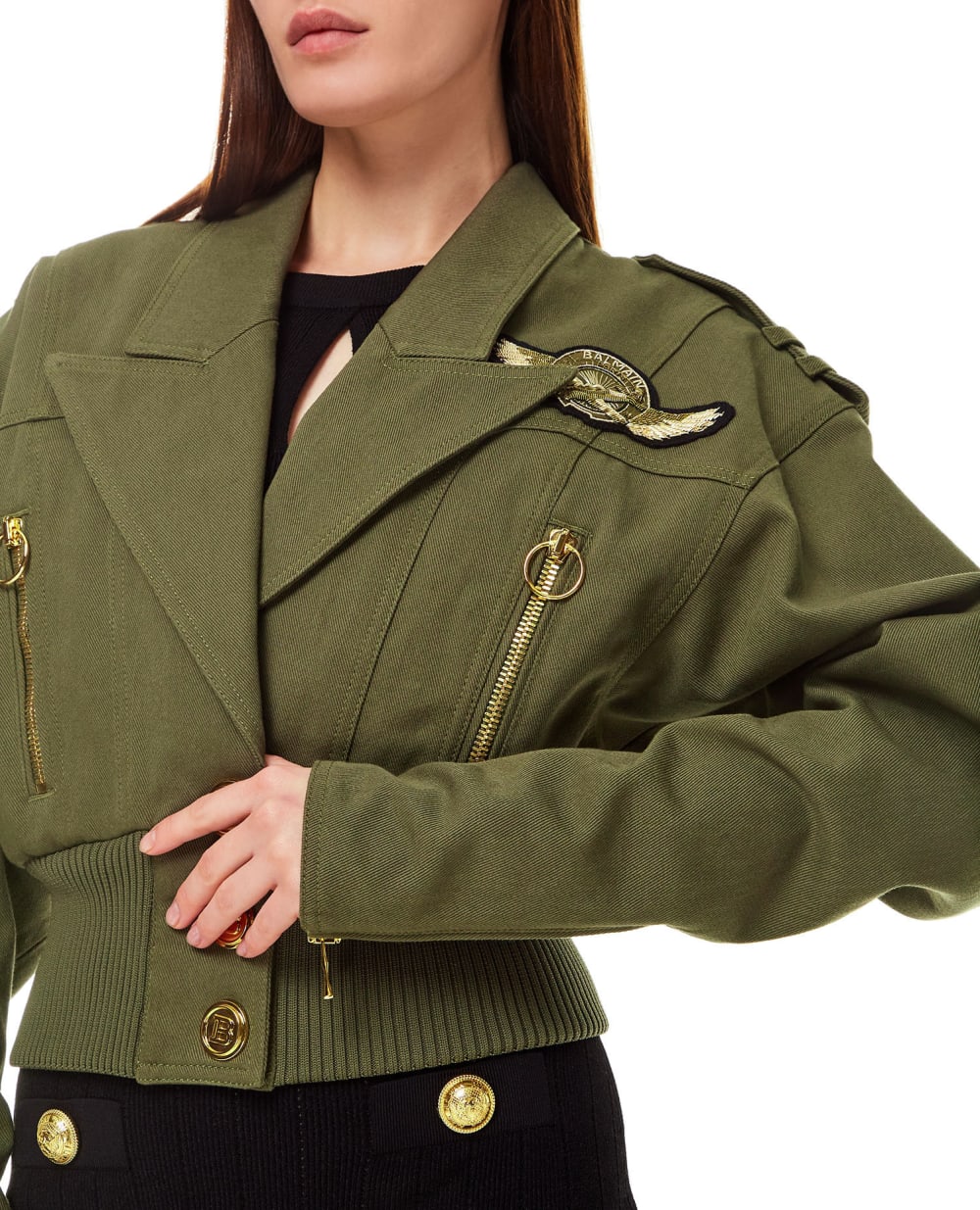 Куртка Balmain WF0TF056DA02, зеленый цвет • Купить в интернет-магазине Kameron