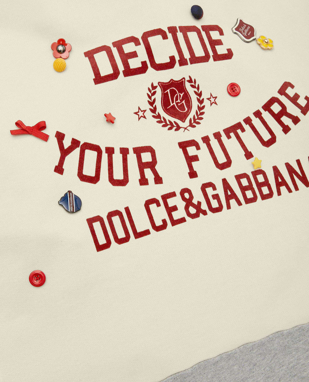 Худи Dolce&Gabbana Kids L5JW4K-G7A1U-S, бежевый цвет • Купить в интернет-магазине Kameron