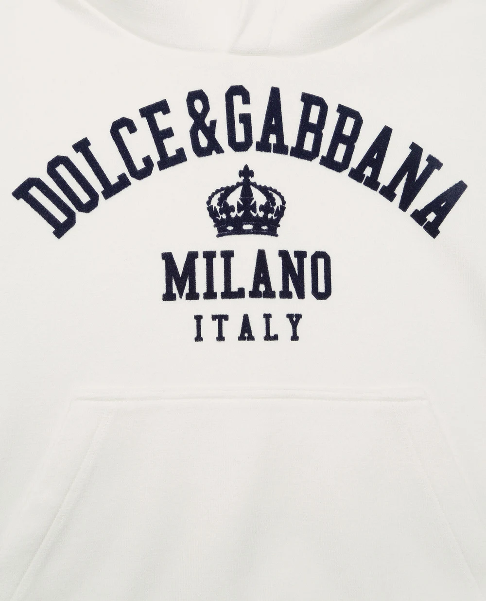 Худи Dolce&Gabbana Kids L4JWBM-G7BDI-B, белый цвет • Купить в интернет-магазине Kameron