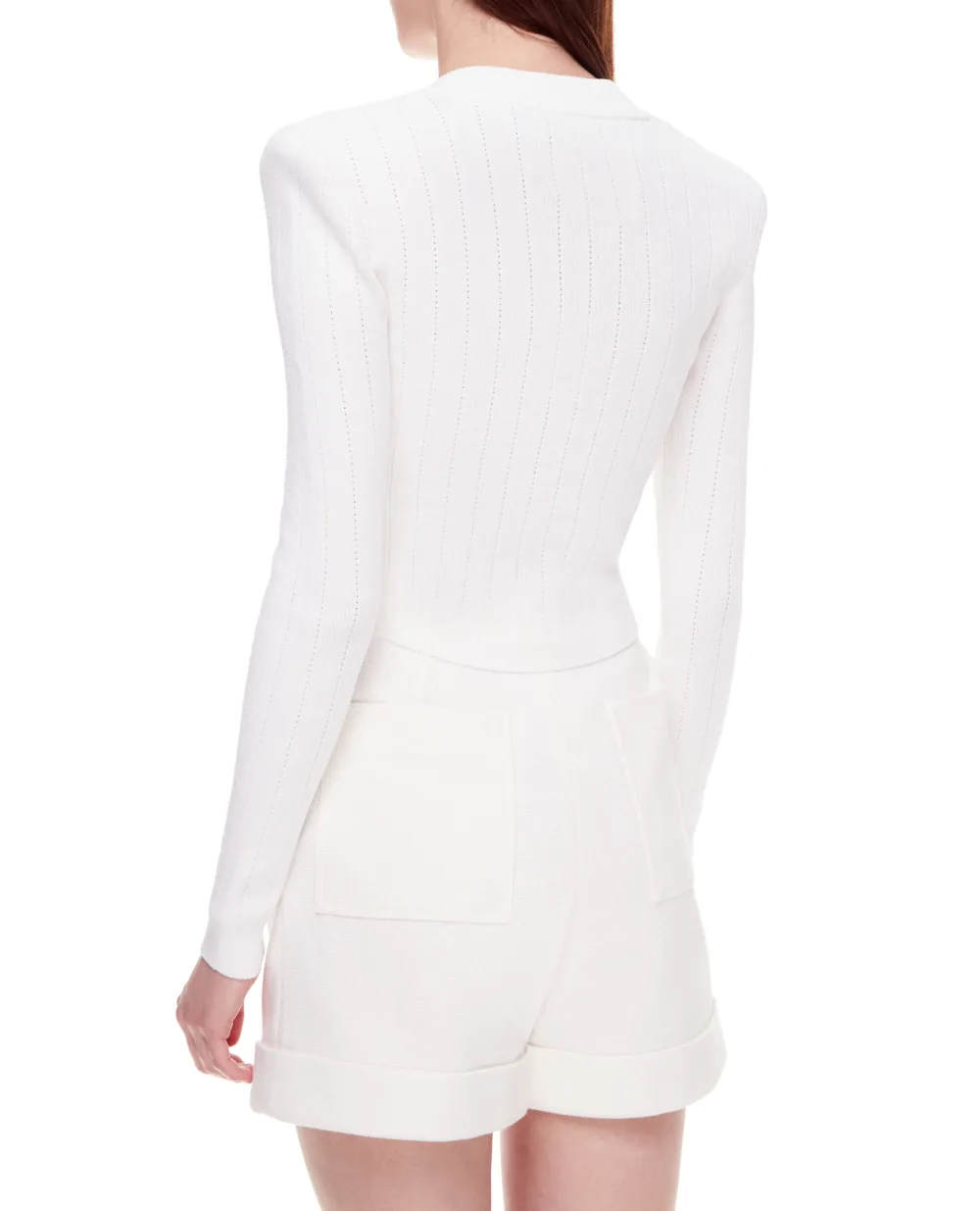 Кардиган Balmain XF1KL001KB07, белый цвет • Купить в интернет-магазине Kameron