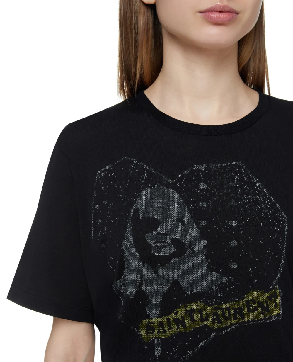 Футболка Saint Laurent 631192-YBUZ2, черный цвет • Купить в интернет-магазине Kameron