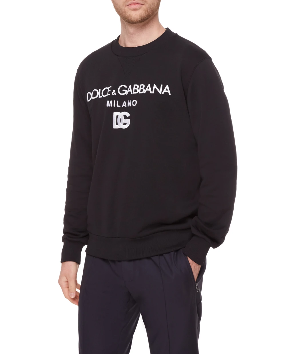 Свитшот Dolce&Gabbana G9WI3Z-FU7DU, черный цвет • Купить в интернет-магазине Kameron