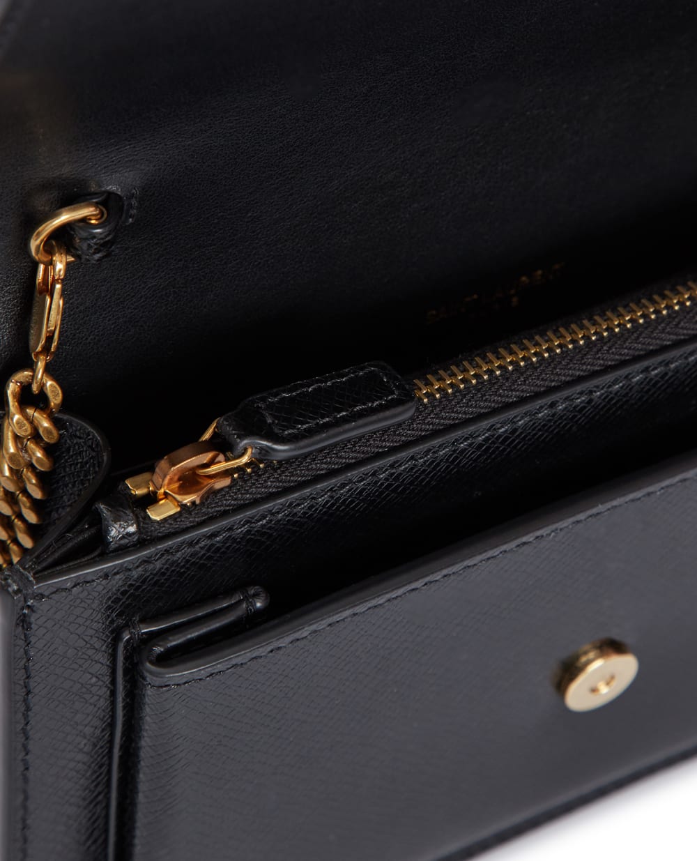 Кожаная сумка Saint Laurent 533026-H3Z1W, черный цвет • Купить в интернет-магазине Kameron