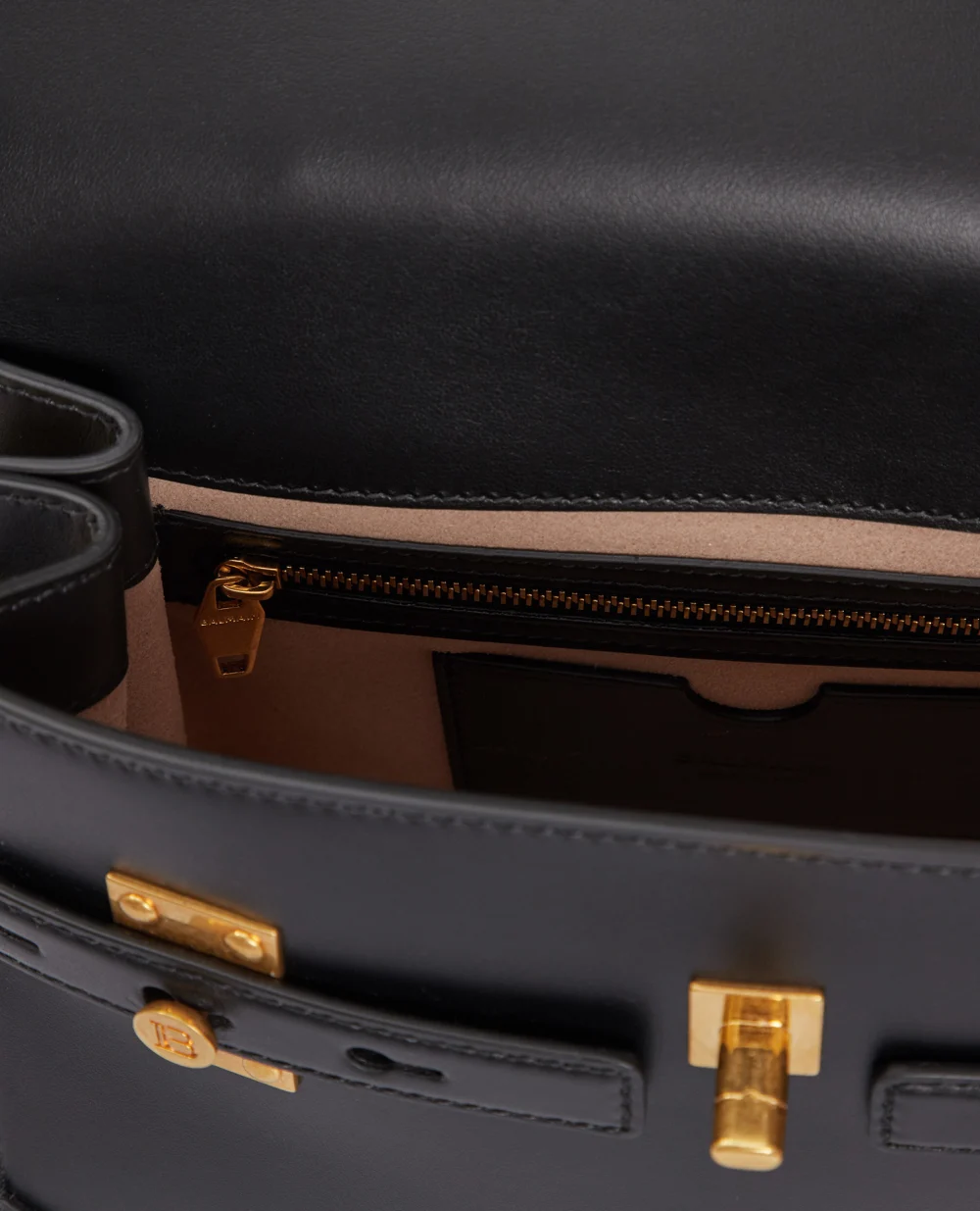 Кожаная сумка B-Buzz 23 Balmain BN1DB526LAVE, черный цвет • Купить в интернет-магазине Kameron