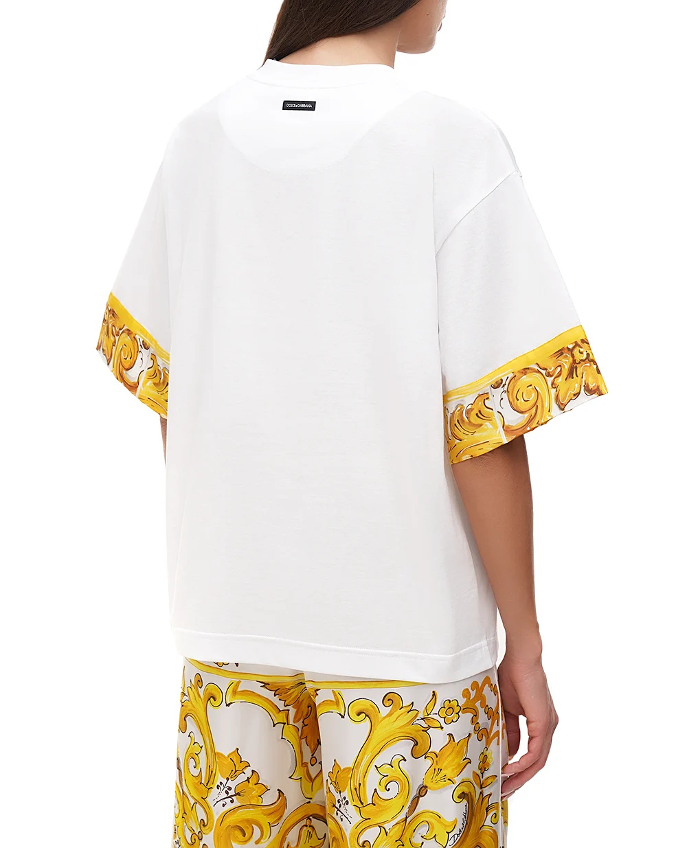 Футболка Dolce&Gabbana F8V06T-GDCK6, белый цвет • Купить в интернет-магазине Kameron