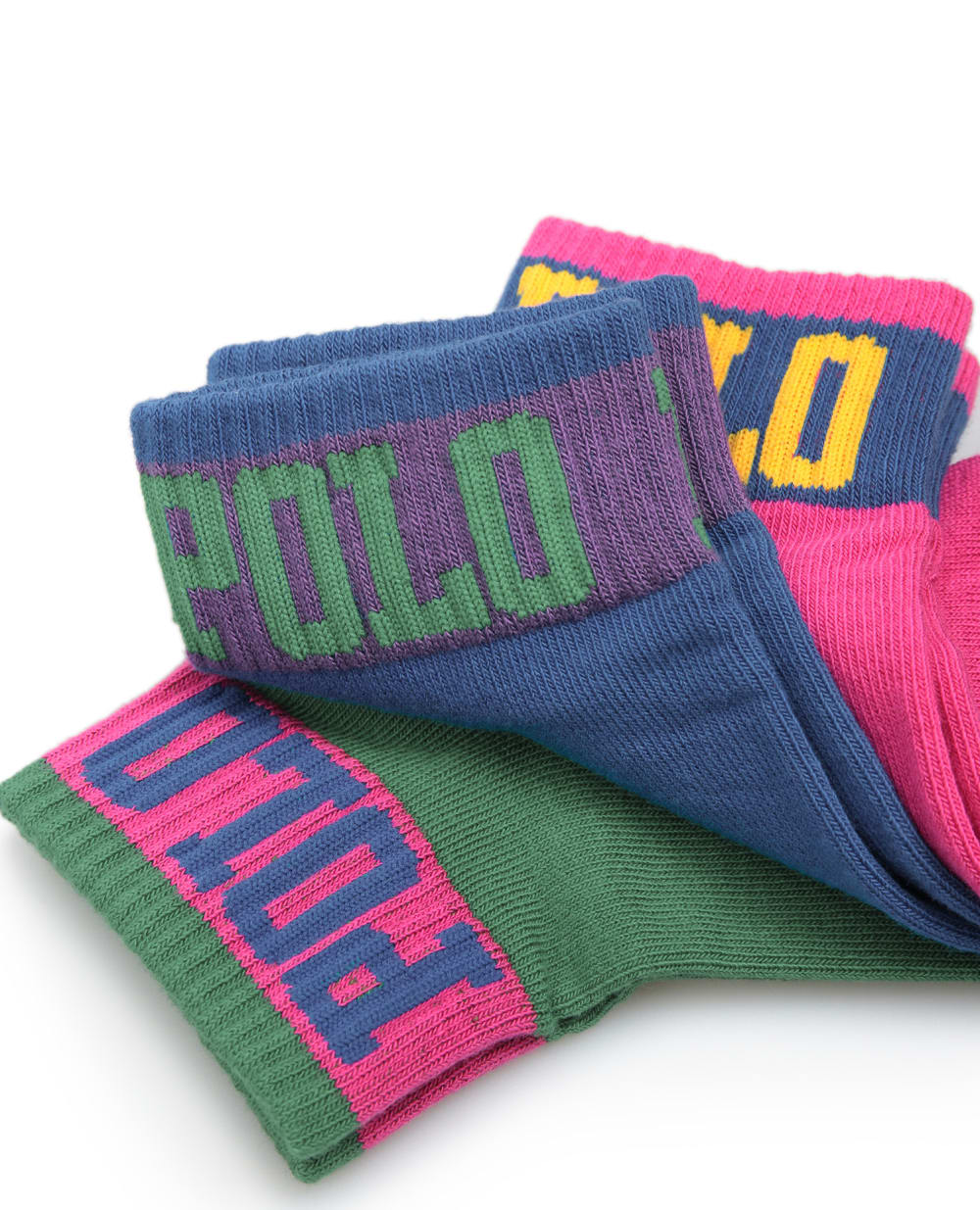 Детские носки (3 пары) Polo Ralph Lauren Kids 447822479001, разноцветный цвет • Купить в интернет-магазине Kameron