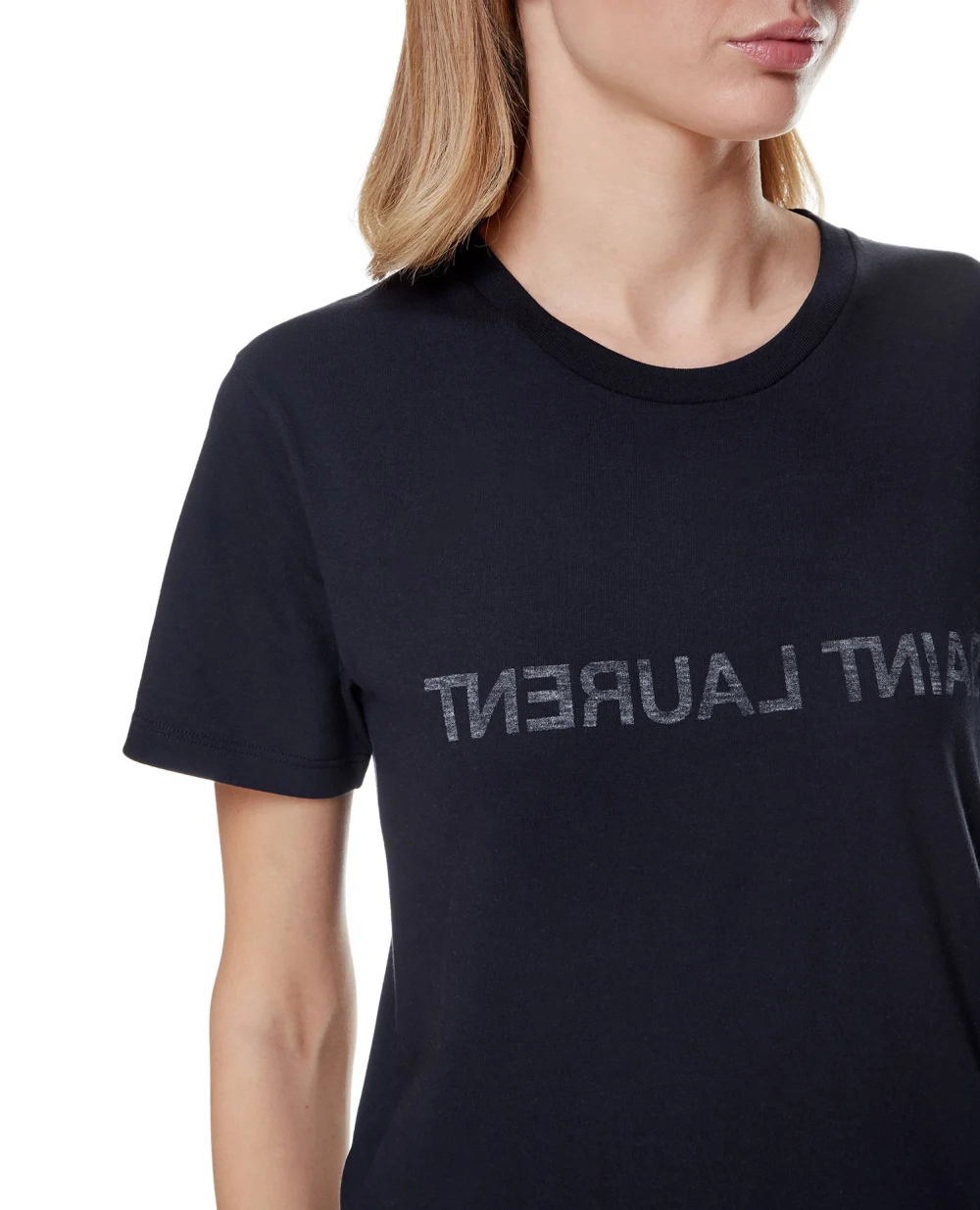 Футболка Saint Laurent 665234-Y36HE, синий цвет • Купить в интернет-магазине Kameron