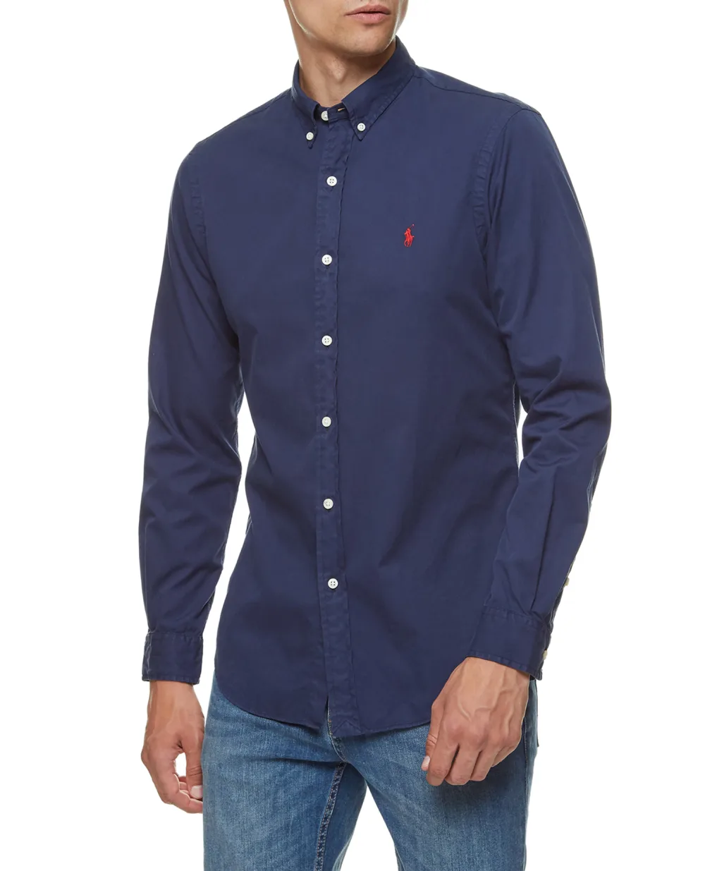 Рубашка Polo Ralph Lauren 710794604001, синий цвет • Купить в интернет-магазине Kameron