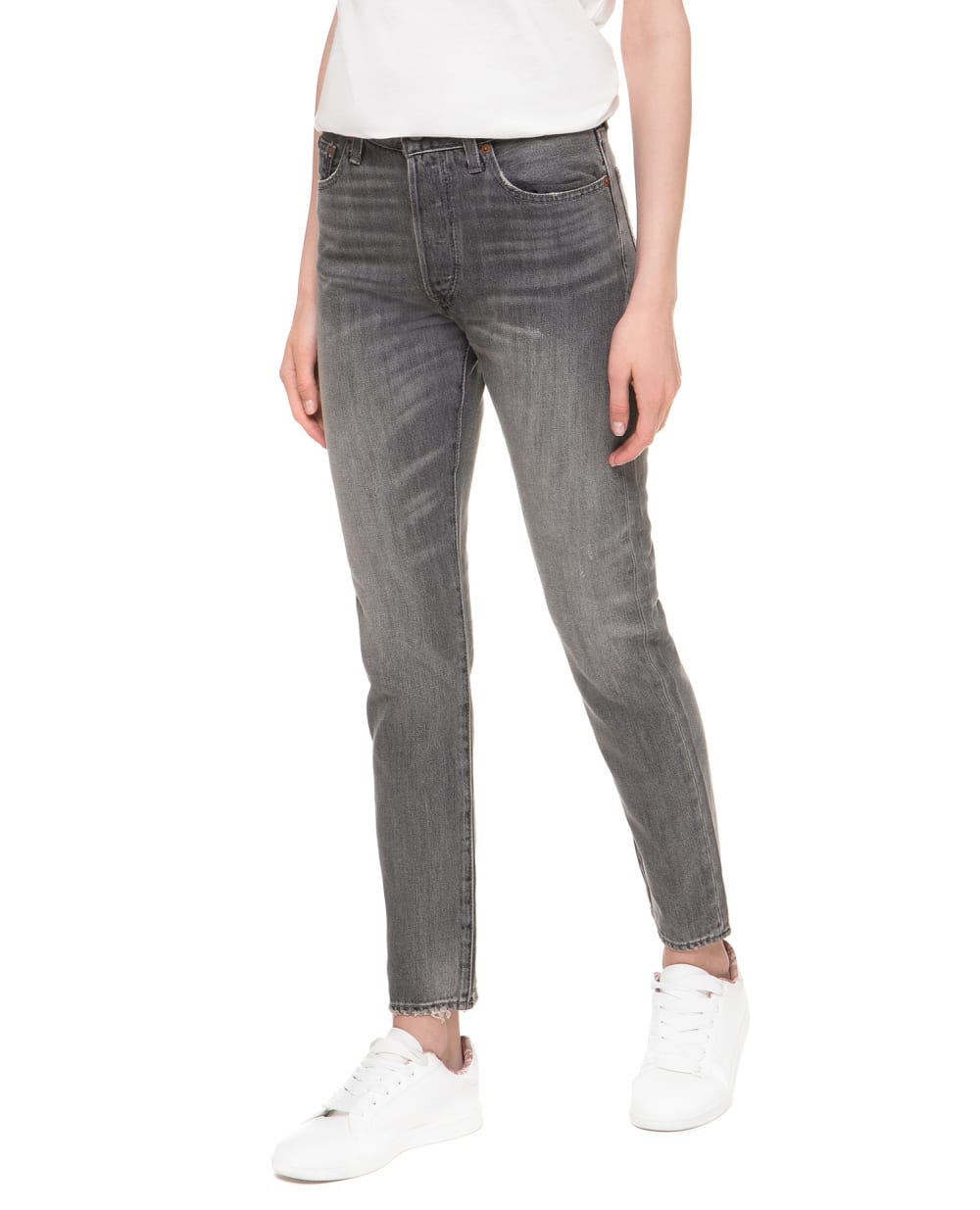 Джинсы The Callen High Rise Slim Polo Ralph Lauren 211716602001, серый цвет • Купить в интернет-магазине Kameron