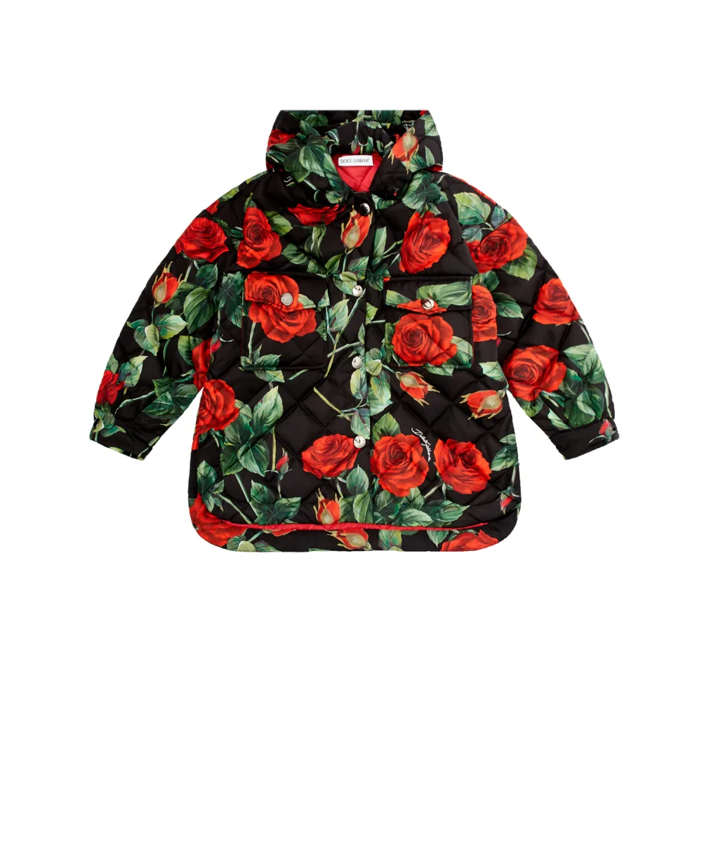 Детская куртка Dolce&Gabbana Kids L5JBJV-FSSGO-S, черный цвет • Купить в интернет-магазине Kameron