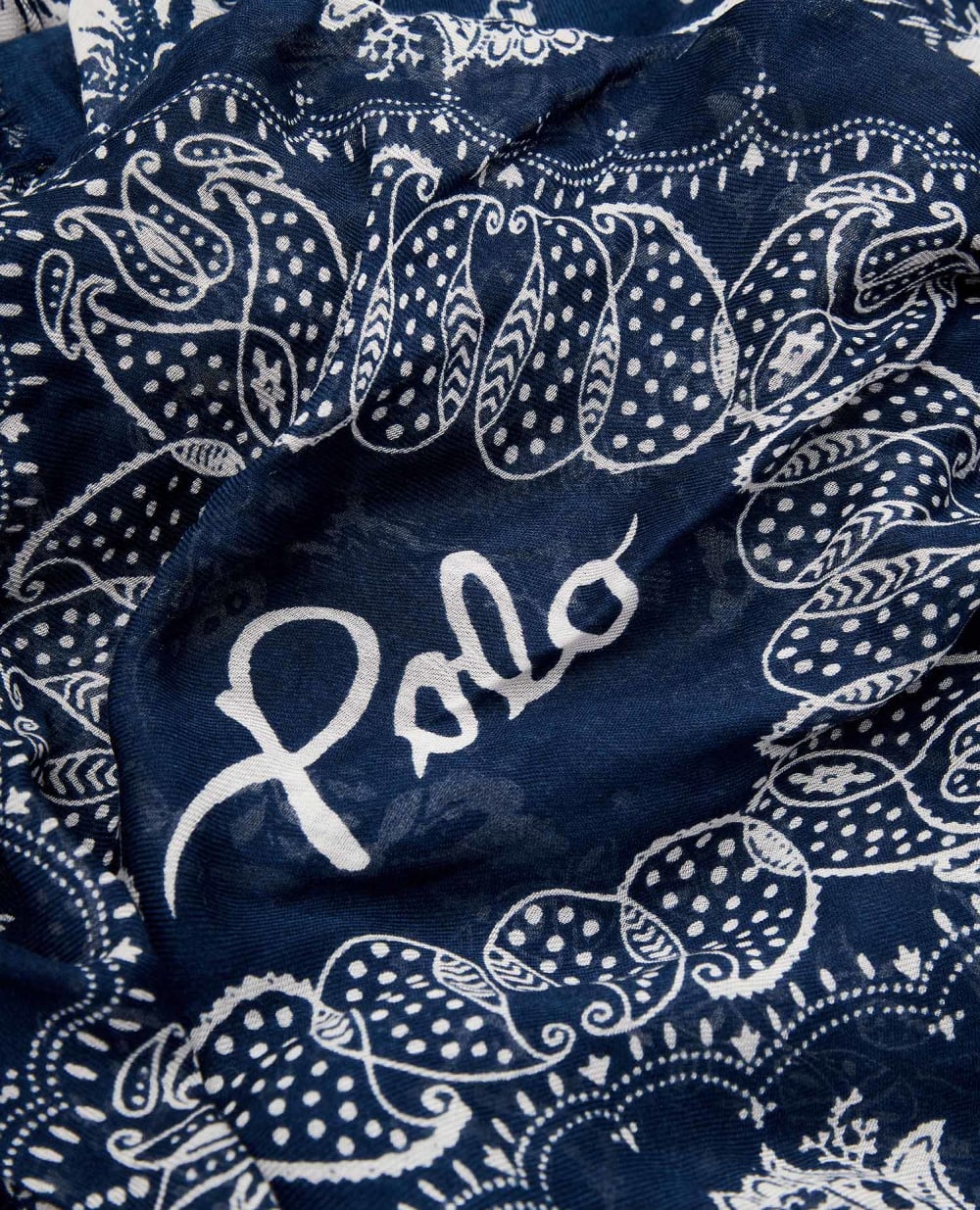 Платок Polo Ralph Lauren 455755108001, синий цвет • Купить в интернет-магазине Kameron