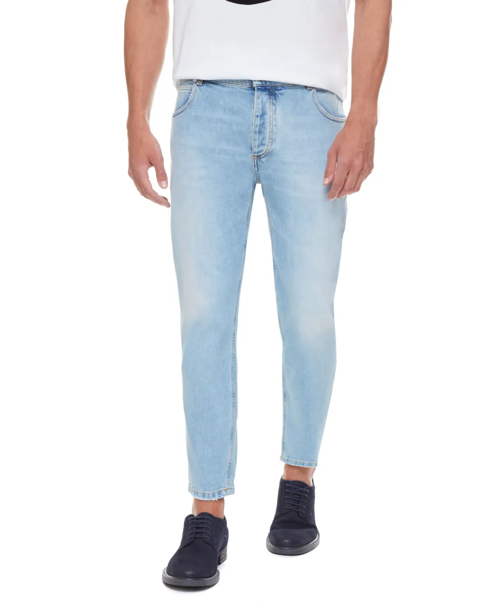 Джинсы Balmain XH1MH060DB53, голубой цвет • Купить в интернет-магазине Kameron