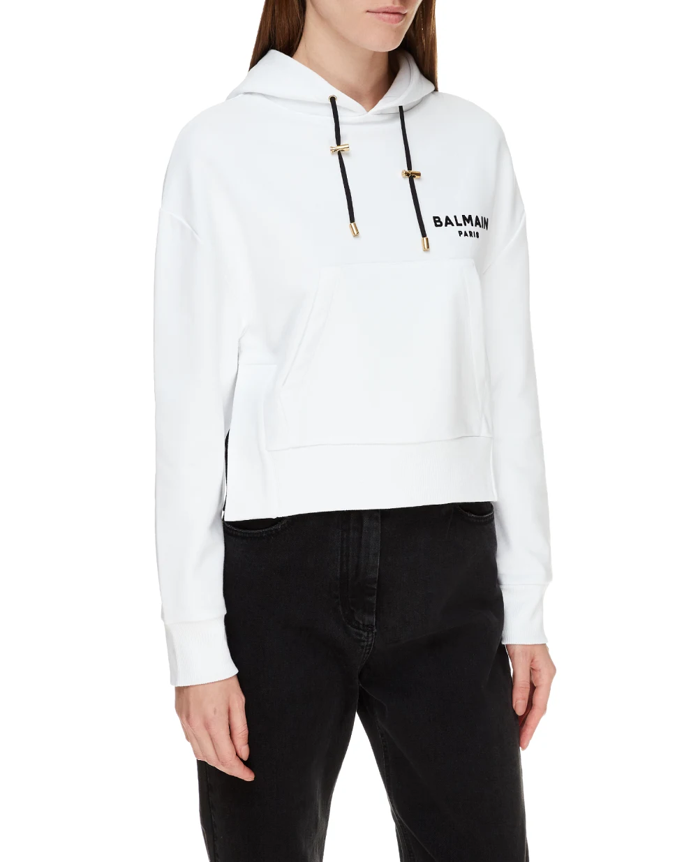 Худи Balmain UF13792I383, белый цвет • Купить в интернет-магазине Kameron