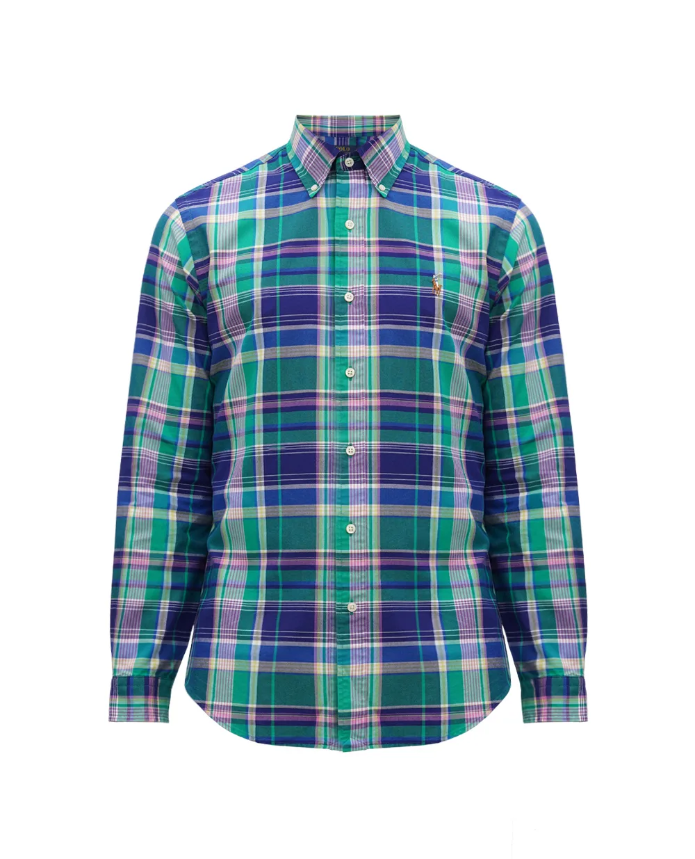 Рубашка Polo Ralph Lauren 710897267008, зеленый цвет • Купить в интернет-магазине Kameron