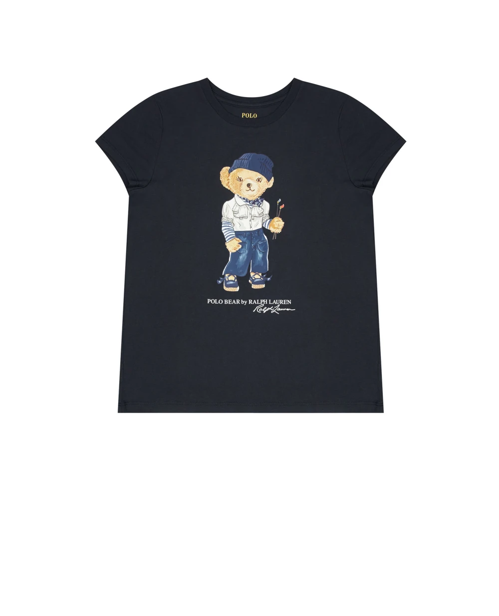 Детская футболка Polo Bear Polo Ralph Lauren Kids 312890235001, темно-синий цвет • Купить в интернет-магазине Kameron