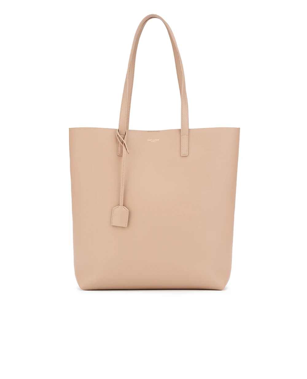 Кожаная сумка Shopping Bag Saint Laurent 600306-CSV0J, бежевый цвет • Купить в интернет-магазине Kameron