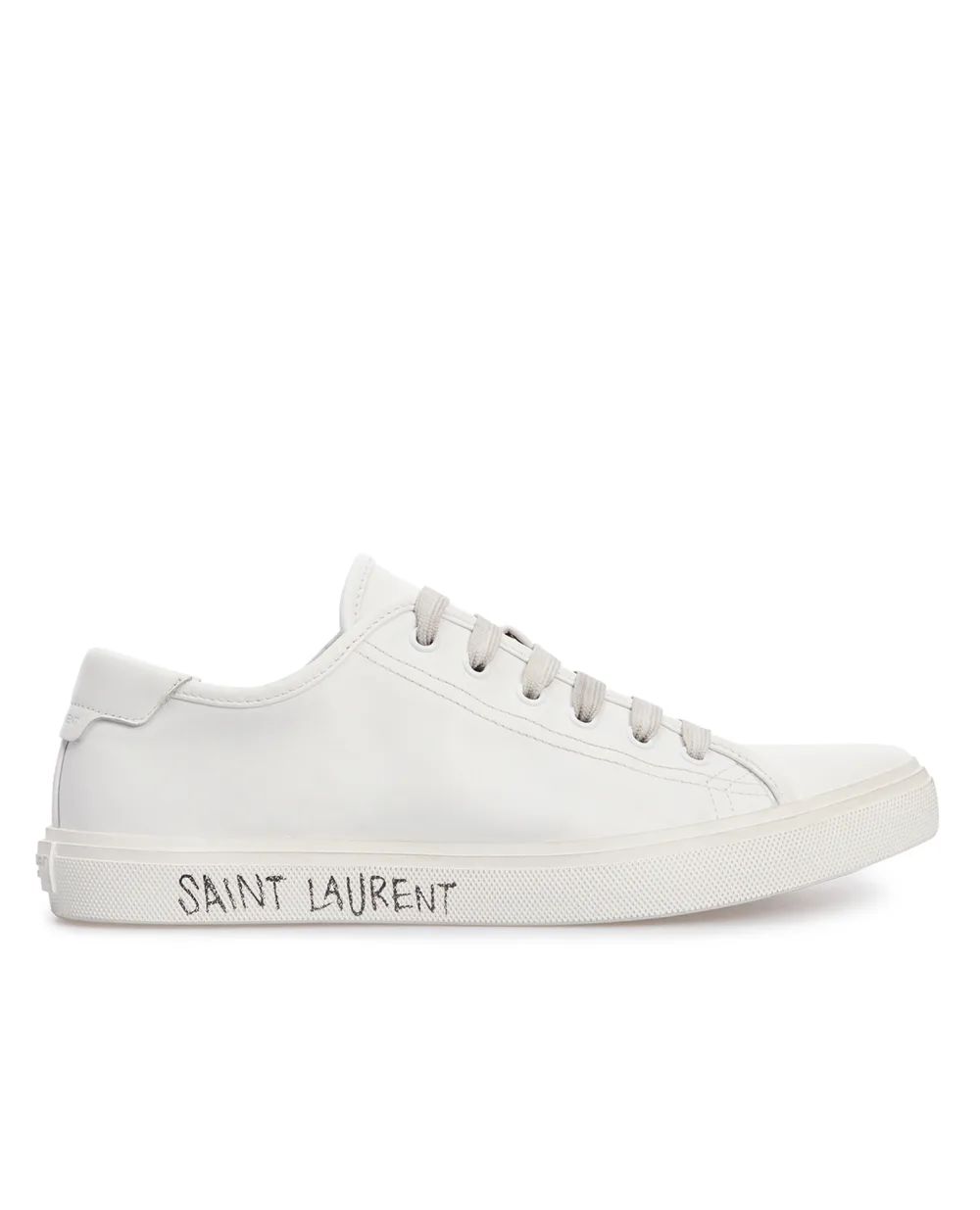 Кожаные кеды Malibu Saint Laurent 649253-00NG0, белый цвет • Купить в интернет-магазине Kameron