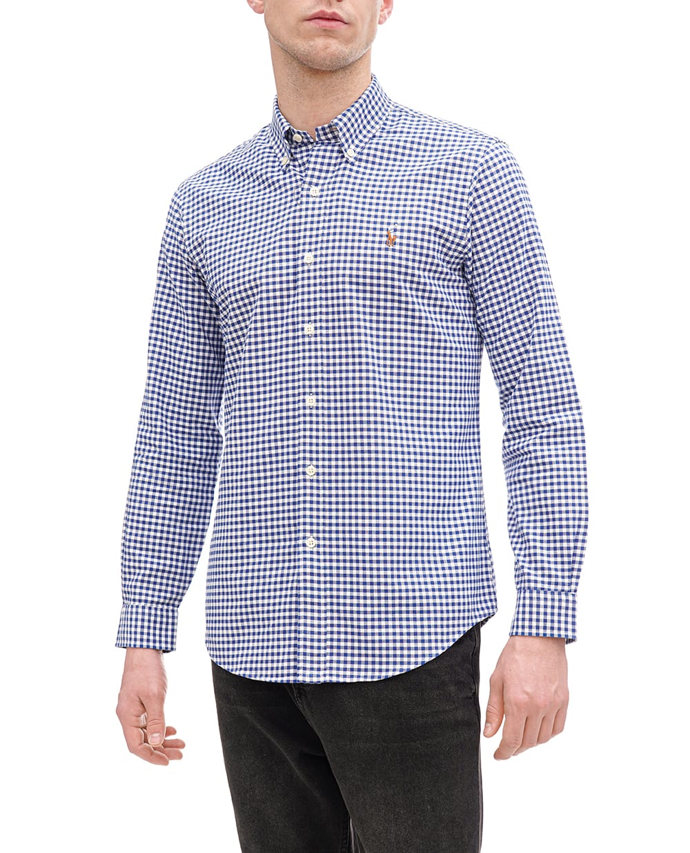 Рубашка Polo Ralph Lauren 710792041005, синий цвет • Купить в интернет-магазине Kameron