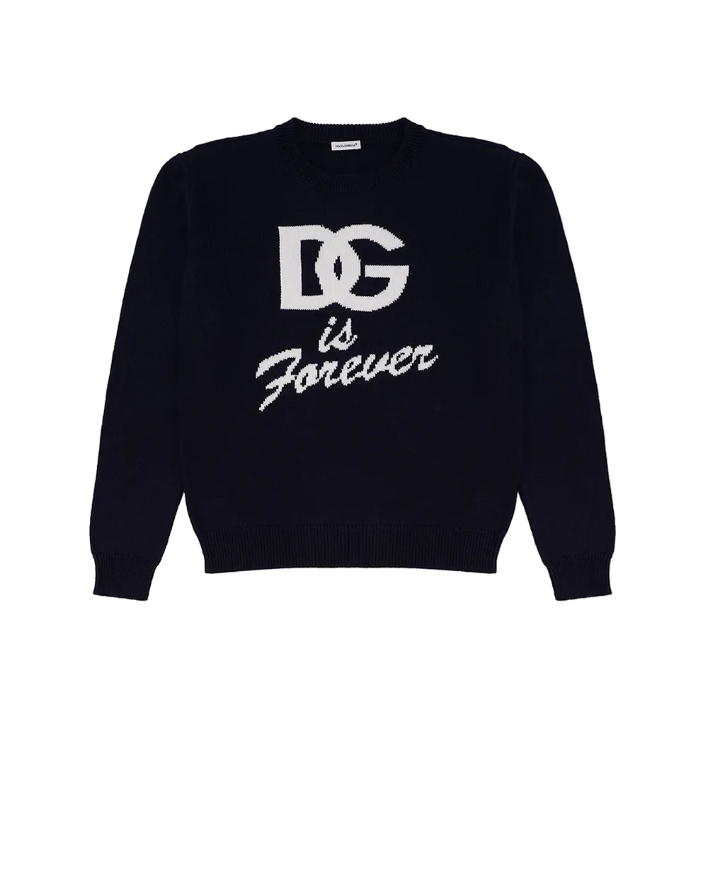 Детский джемпер Dolce&Gabbana Kids L5KWJ6-JCVV9-S, темно-синий цвет • Купить в интернет-магазине Kameron