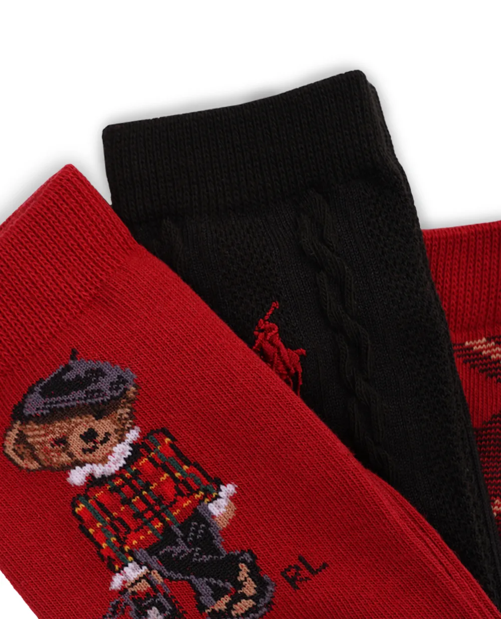 Детские носки Polo Bear (3 пары) Polo Ralph Lauren Kids 448927597001, разноцветный цвет • Купить в интернет-магазине Kameron