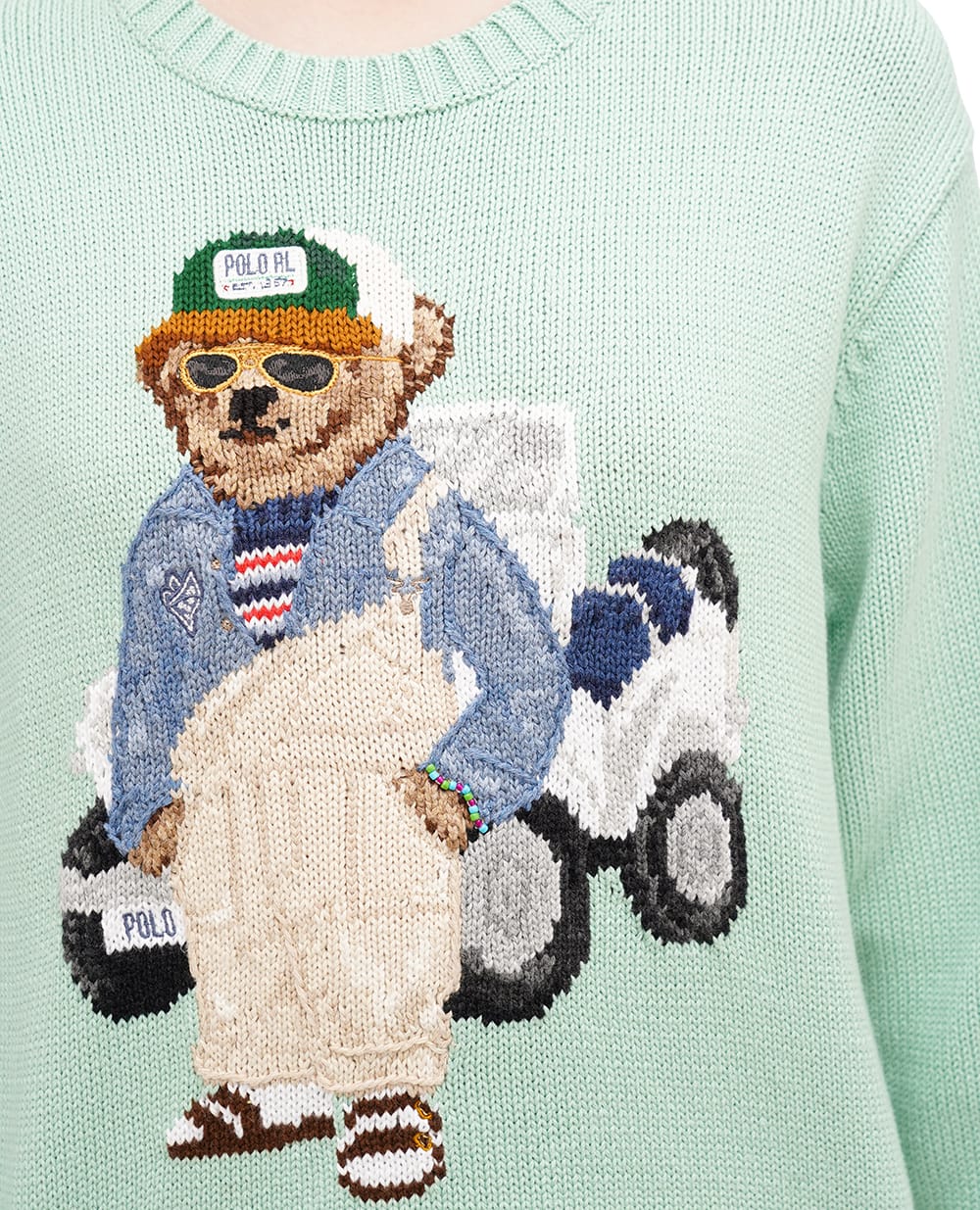 Свитер Polo Bear Polo Ralph Lauren 211935309001, салатовый цвет • Купить в интернет-магазине Kameron
