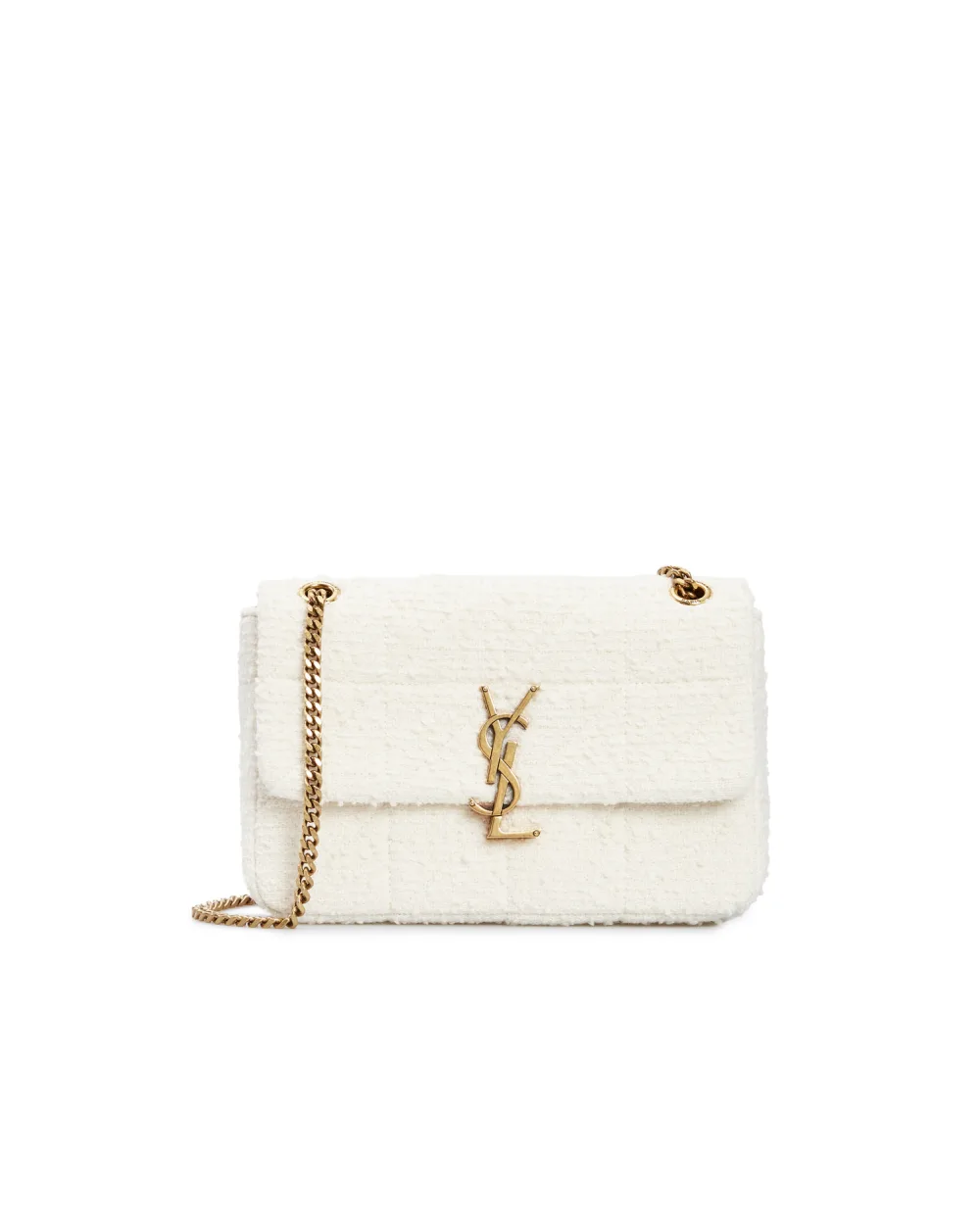 Шерстяная сумка Jamie medium Saint Laurent 634820-2RL37, белый цвет • Купить в интернет-магазине Kameron