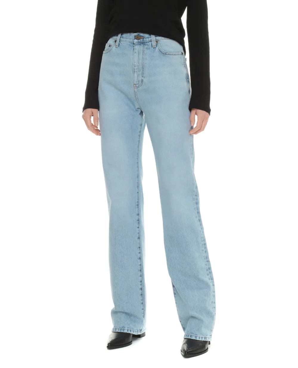 Джинсы Saint Laurent 691771-Y35AK, голубой цвет • Купить в интернет-магазине Kameron